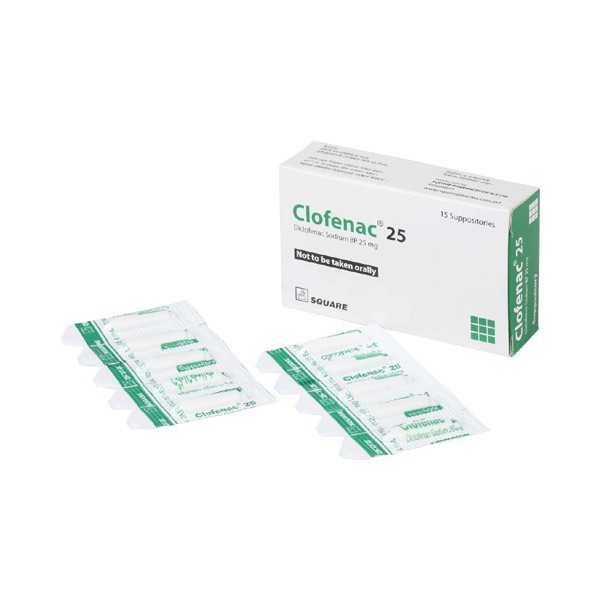 CLOFENAC 25mg  Suppo.